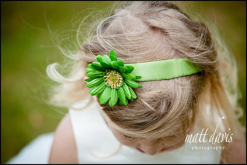 Green bridesmaid headband