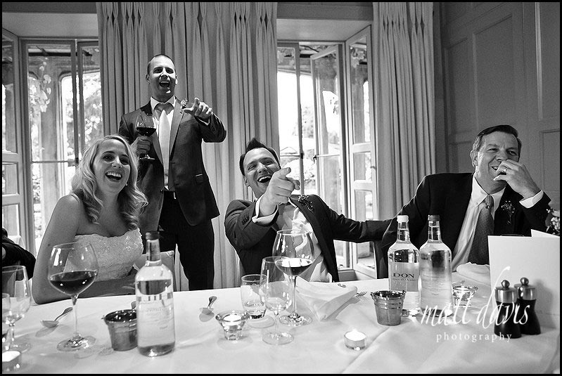 Barnsley House wedding photography during speeches