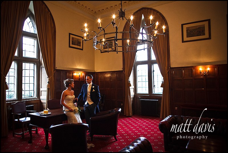 Reception rooms at Clearwell Castle wedding venue