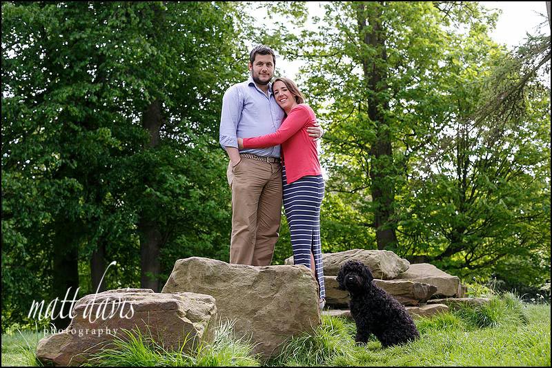 Engagement photos in Cheltenham with pets