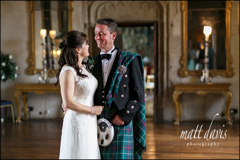 Scottish wedding held at Berkeley Castle